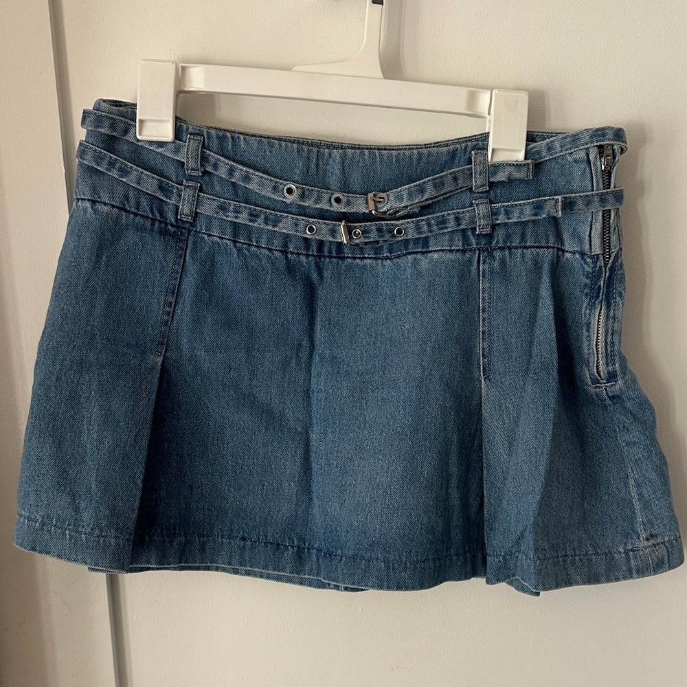 Zara Blue Denim Mini Skirt